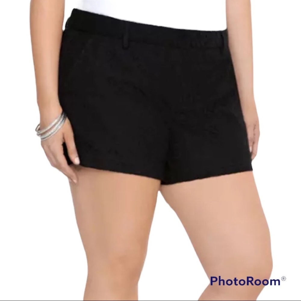 Torrid Black Lace Shorts